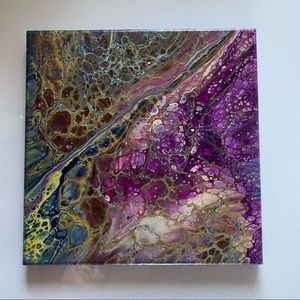 “Melrose” Original Pour Painting on canvas